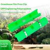 Greenhouse Film Clips OPP Engineering Plastic Strong Grip Weather Resistant Fit 20-30mm Pipe for Garden Film Fixing