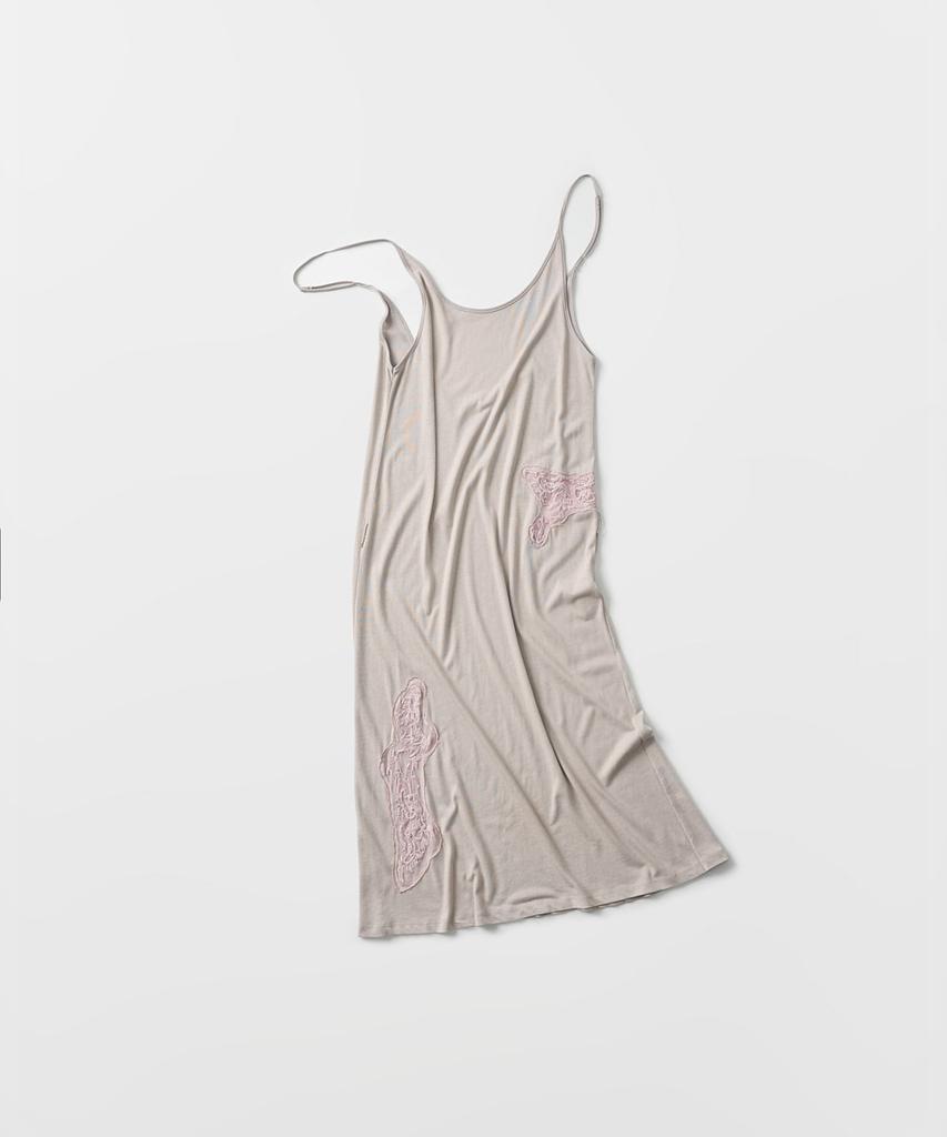 Beleuso Lace Panel Slip Dress