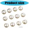 12Pcs Sturdy Washable Plastic Pearls Button for Childrens Clothing and Decorative Craft Applications