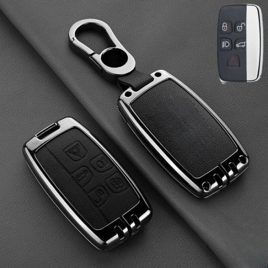Zinc Alloy Leather Car Key Fob Case Cover For Land Rover Range Rover Sport LR2