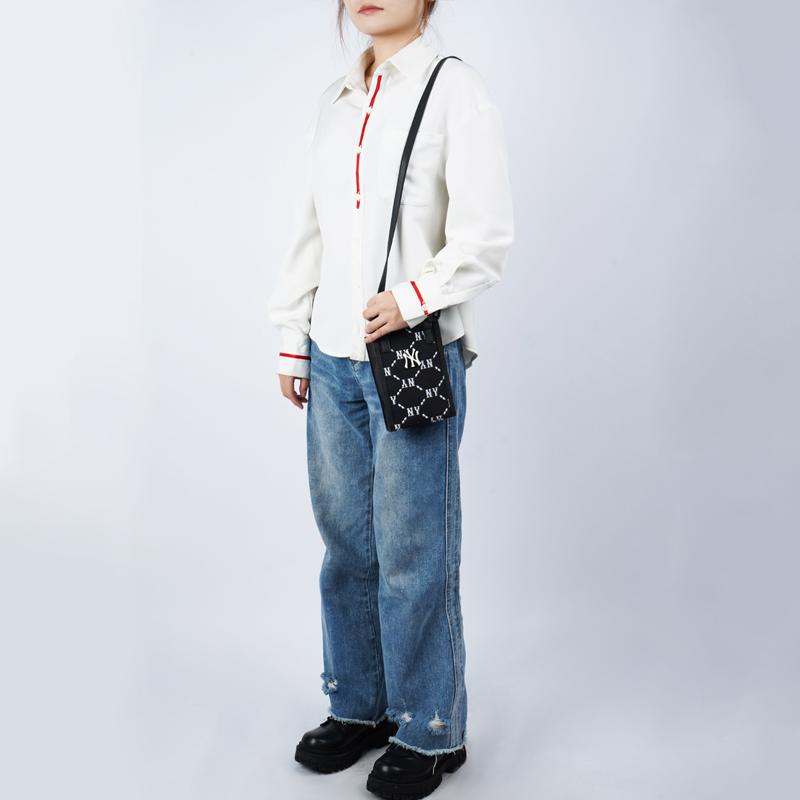 New MLB Polyester Tote Bag, Shopping Bag, Cell Phone Pouch, Trunk Bag, Handbag, Shoulder Bag, Crossbody Bag Trumpets Unisex 3ACRH102N-50BKS