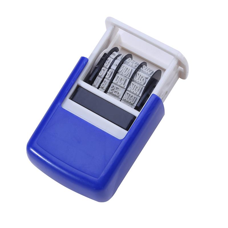4mm Date Automatic Ink Return Date Stamp Plastic Stamp English Letter Number Emboss Diy Scrapbooking Roller Stationery Stamp