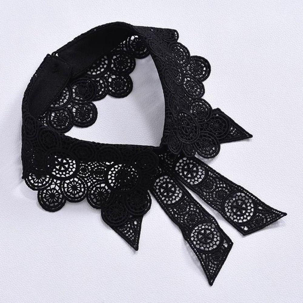 Neckline Detachable Polyamide Fake Collar DIY Detachable False Collar Lapel Half Shirt Women Girls
