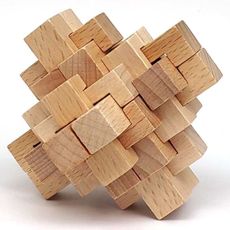 Puzzle 3D in Legno a Incastro Rompicapo Adulti Bambini Ragazzi Ragazze Lucchetto di Luban Sfida QI Idee Regalo Educative e Divertenti