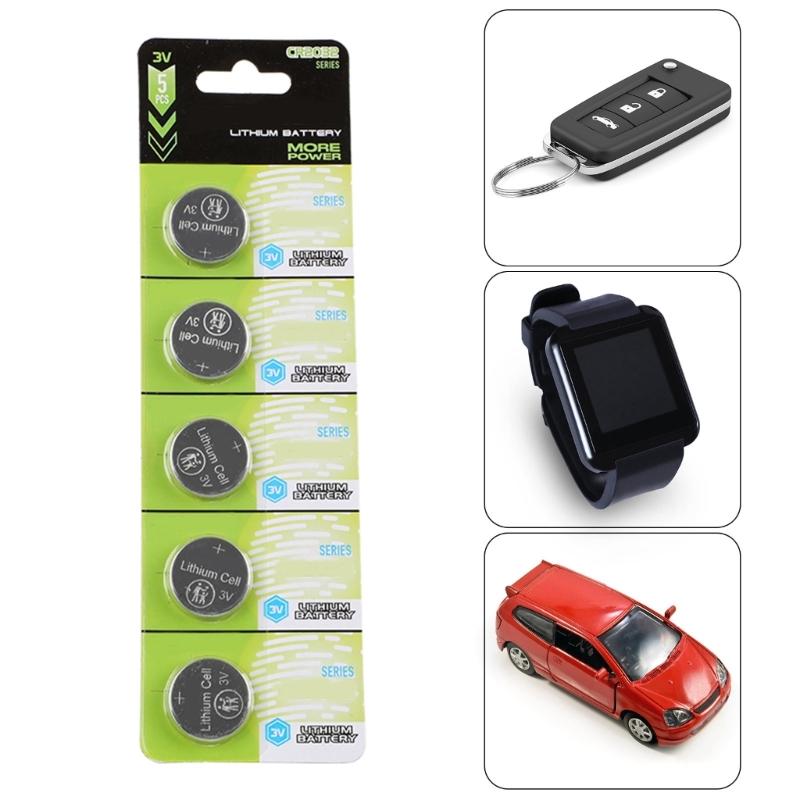 Pack Of 5/10 CR2032 3V Lithium Button Cell Batteries CR2032 Batteries For Watches Toy And Small Electronics Everyday Use