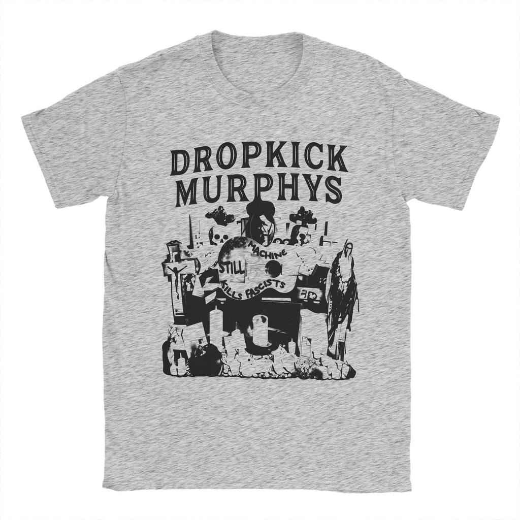 T-shirt Vintage Été Dropkick Murphys T-shirts Hipster T-shirt 100% Coton pour Hommes Y2K Rétro Ample Manches Courtes Hauts T-shirts