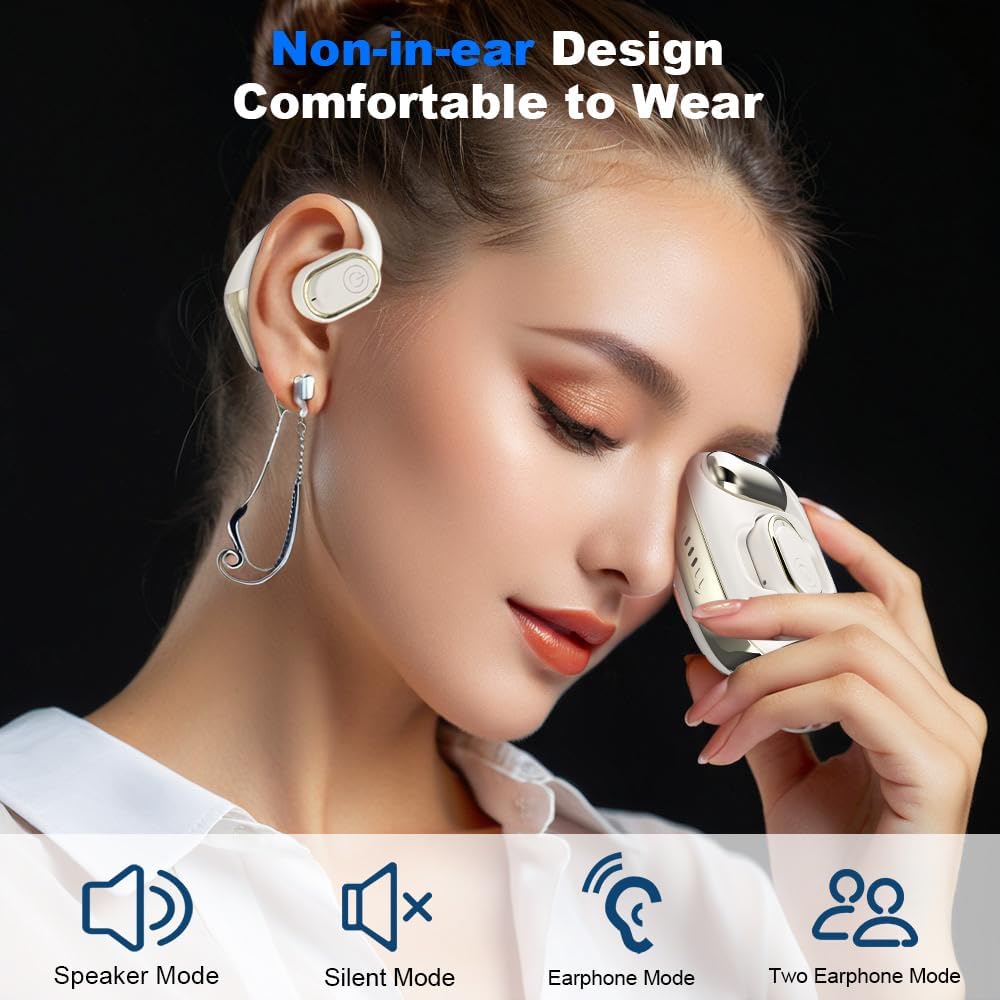 Ai Translation Earbuds 3-in-1 Bluetooth 5.4 Translator Earphones 144 Languages Translate Wireless Headphones for Travel Business Learning Headsets