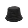 Elastic Brim Cotton Polyester Fisherman Hat Women Hats Black I20983B00005596Y4