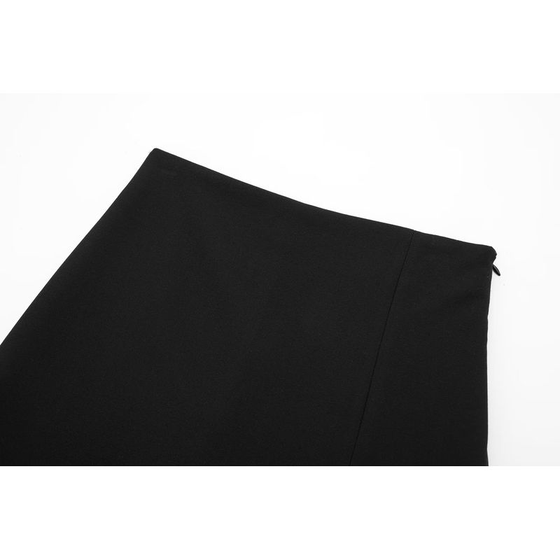 Kaslead Retro Fashion High Waist Slit Culottes