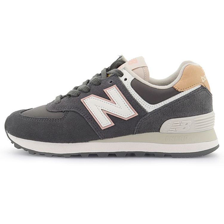 New Balance Nb 574 Retro Cushioning Durable Support Low Top Casual Running Shoes Women Sneaker Gray Pink WL574SYP