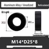 Aluminum Alloy Hand-Tightened Knurled Nut Adjustment Lock Gauge M3-M8