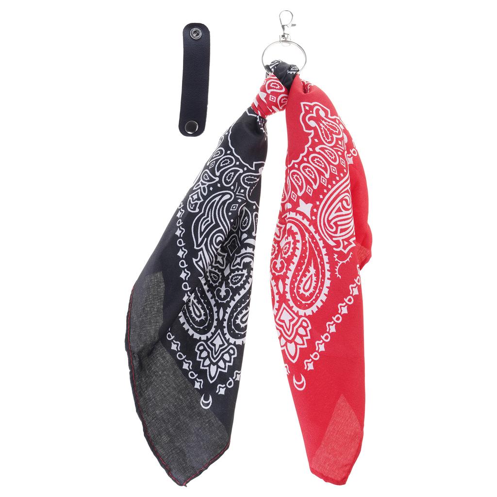 Modny Łańcuszek na talię z nadrukiem nerkowców Spodnie w stylu Hip Hop Łańcuszek do spodni Kwadratowy szalik Łańcuszek do spodni Jeansowych Brelok Hip Hop Ozdoba