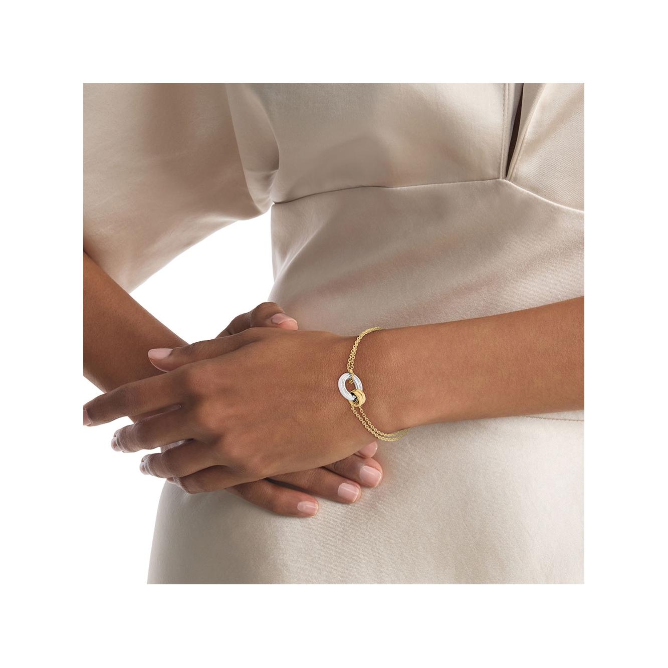 Calvin Klein Lucky Ring Transfer Titanium Steel Bracelet Women bracelet Gold 35000632 Box,F,Gold