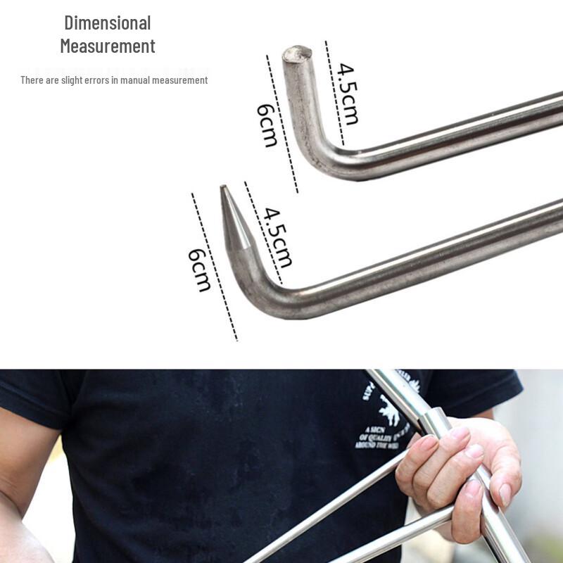 304 Edelstahl Mehrzweck-T-Griff Zugöse
