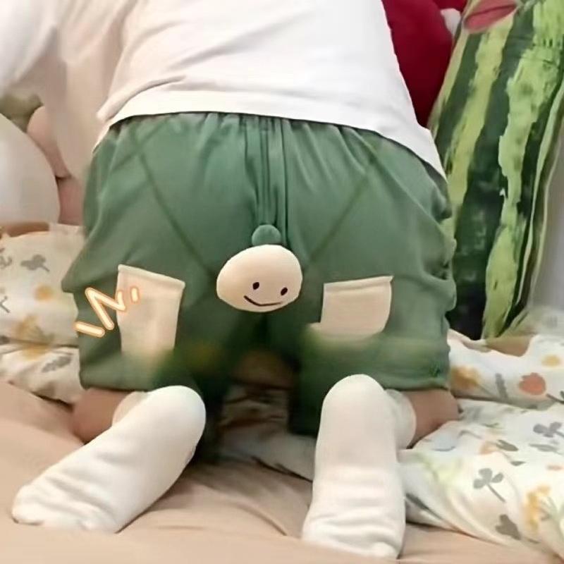 Elephant Shorts Casual Pants Slits Elastic Home Casual Shorts Pant