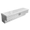 Truck Bed Tool Box, Heavy Duty Aluminum Tool Box with Tread Patterns, Storage Toolbox Chest Organizer with Lock and Key, Ideal for Pickup, Truck Bed,