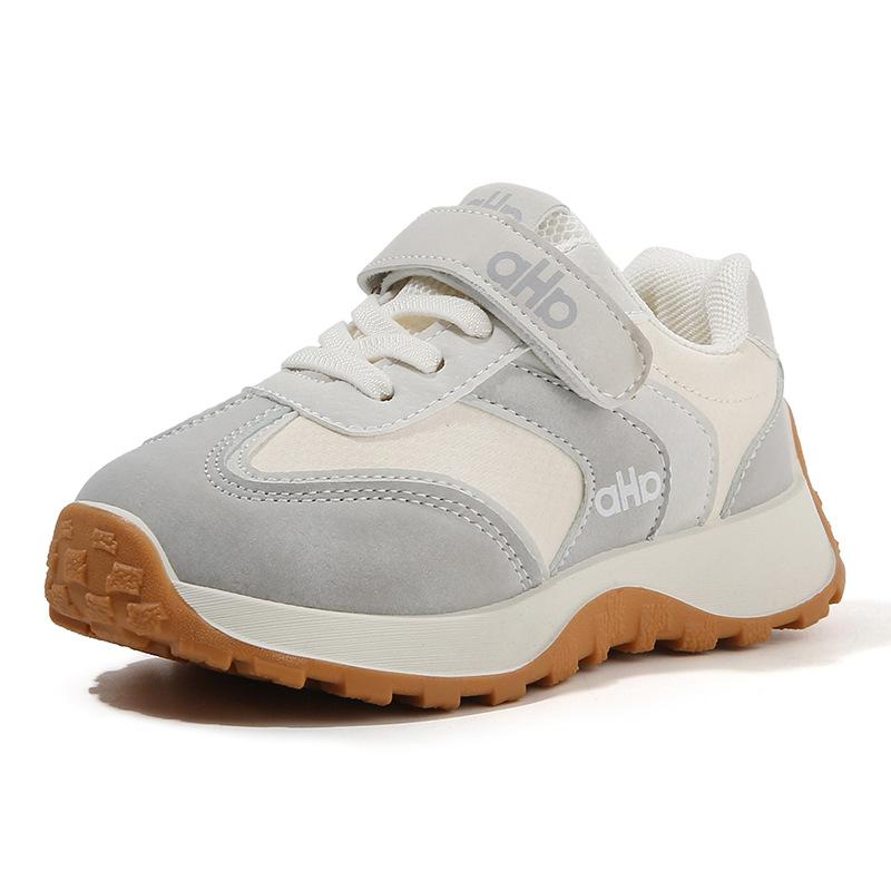 

Children Agam Sneakers Spring Autumn Boys Girls Casual Walking Shoes Soft Sole White 21 серый