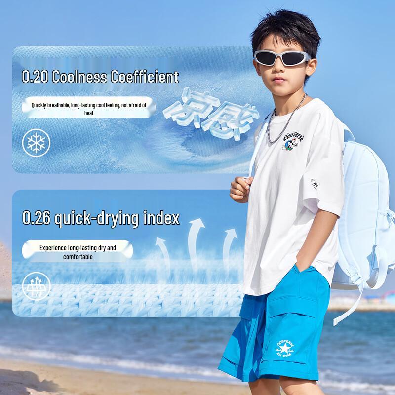 Converse Youth Trendy Print Short Sleeve T-Shirt