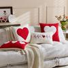 30*50cm Valentine's Day Pillowcase Soft Concealed Zipper Love Pillowcase Decorative Detachable Pillow Towel Valentines Day