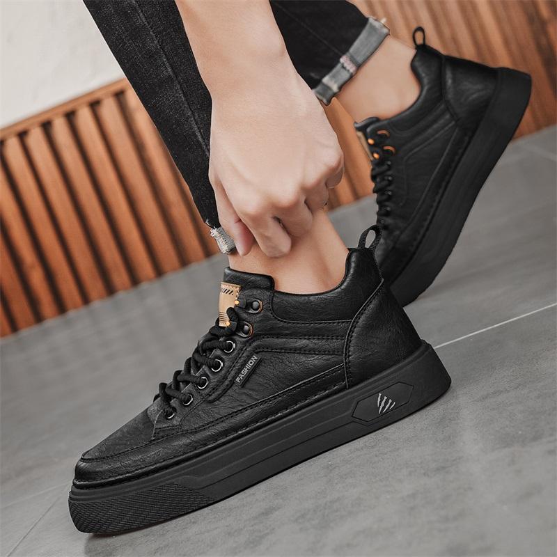 New Fashion Autumn And Winter Men's Low Top Martin Boots Students Male Boys Trending Soft Sole Work Shoes Labor Protection Martin Sneakers