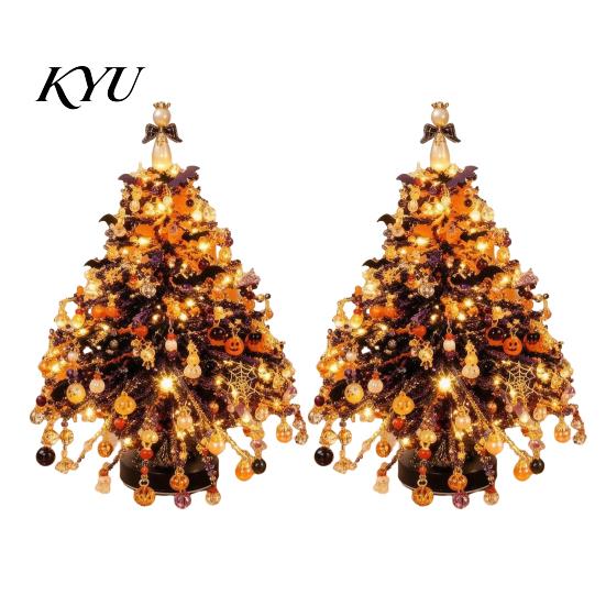 Handgefertigte Feiertagsdekoration DIY Mini-Tisch-Weihnachtsbaum-Set mit Perlen, Kristallperlen-Weihnachtsbastel-Ornament-Herstellungsset, Schreibtisch für Regal Kaminsims Dekor,