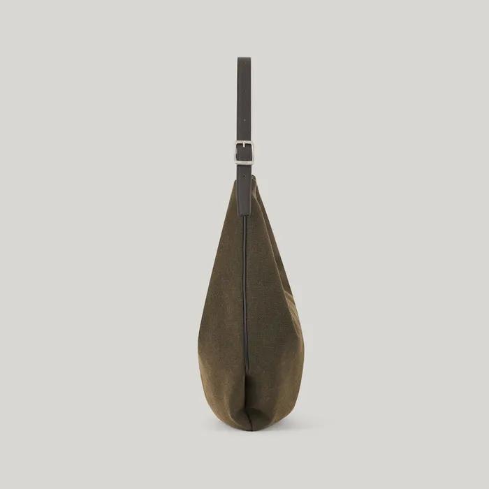 [30% Coupon for Two Days Only]_MOSSY HOBO BAG (CANVAS KHAKI)