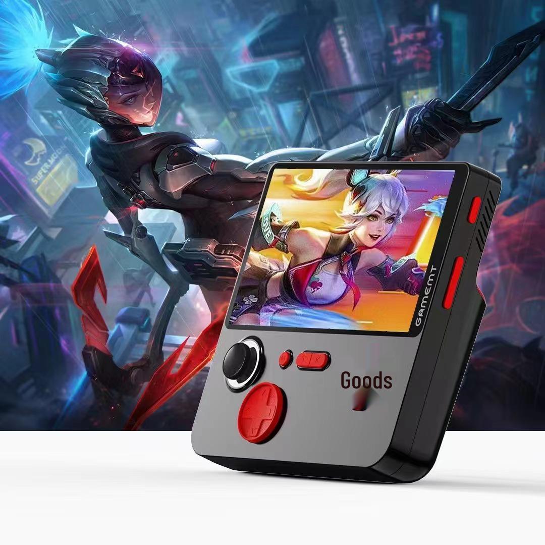 

E5 5-дюймовая HD портативная игровая консоль с проекцией на ТВ и играми PS1 для двух игроков Black 5000mAh