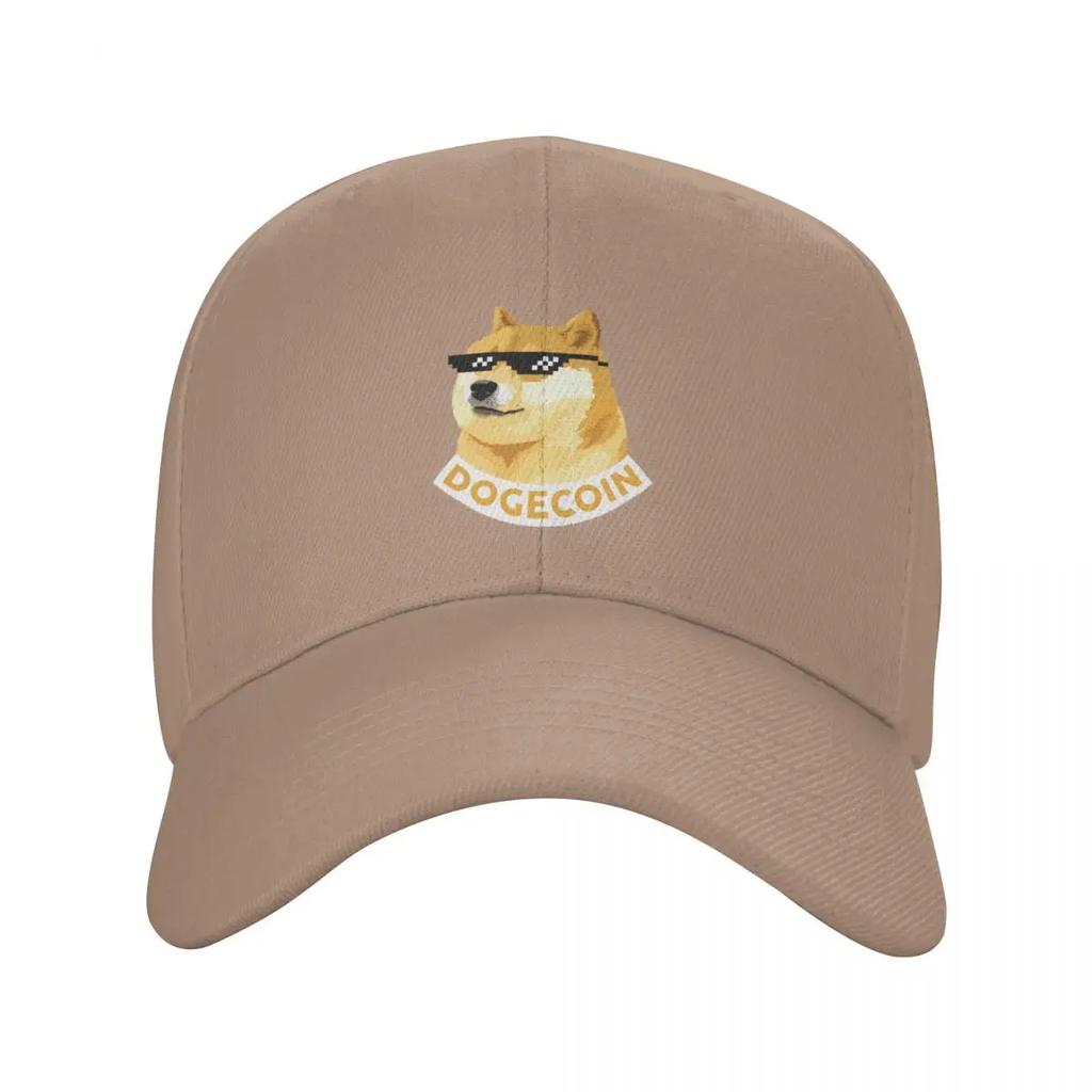 DOGECOIN Baseballkappe individuelle Kappen Strandtasche Designerhut Junge Damen