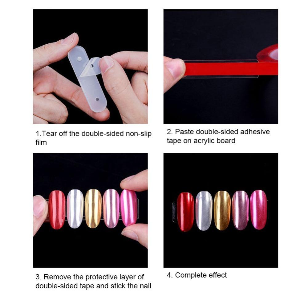 

10PCS Magnetic Magnetic Nail Holder Acrylic Acrylic Display Board Nail Color Chart Display