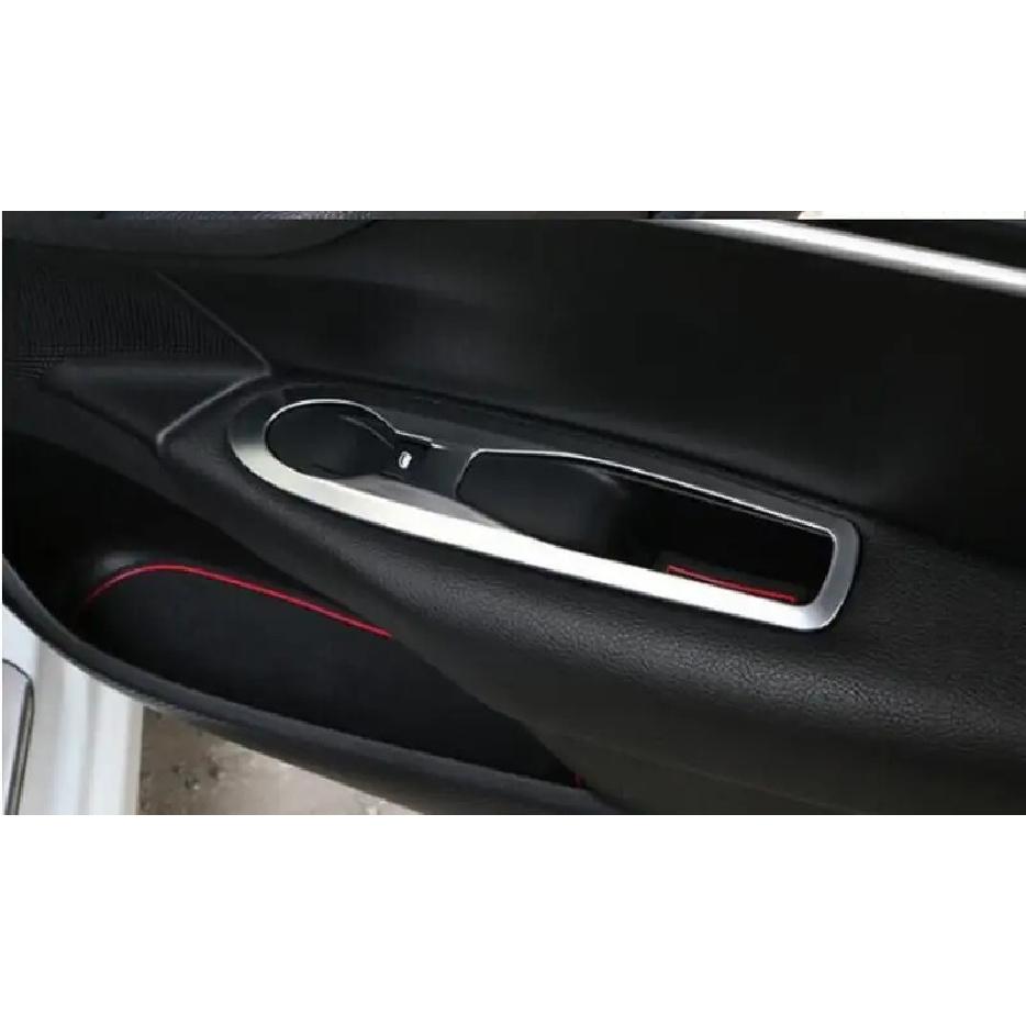 Painel de Acabamento da Tampa do Interruptor da Janela da Porta Interior em ABS Cromado 4 Peças/Conjunto Para Citroen C4 C4L 2012 2013 2014