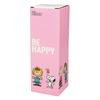 Onishi Ken PEANUTS Stainless Steel Pink Be Bottle, Happy, SLL-3011
