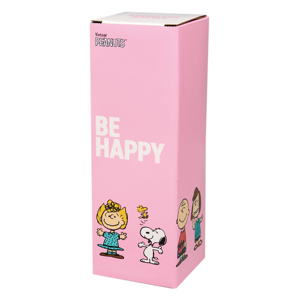 Onishi Ken PEANUTS Stainless Steel Pink Be Bottle, Happy, SLL-3011