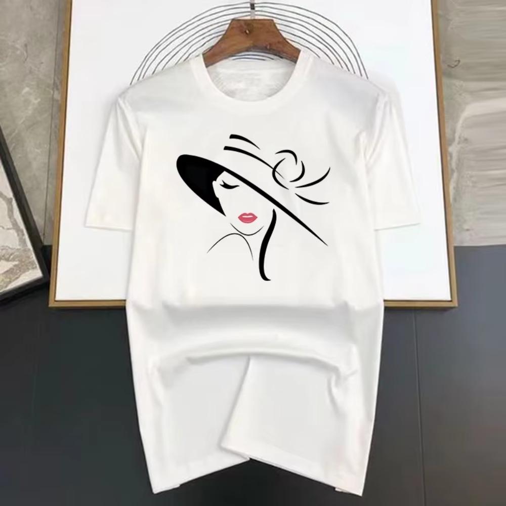 Femei Imprimeu Vară Calitate Înaltă Lux Tricou Bărbați Femei Bumbac Mânecă Scurtă Casual Modă Tricouri Supradimensionate Streetwear