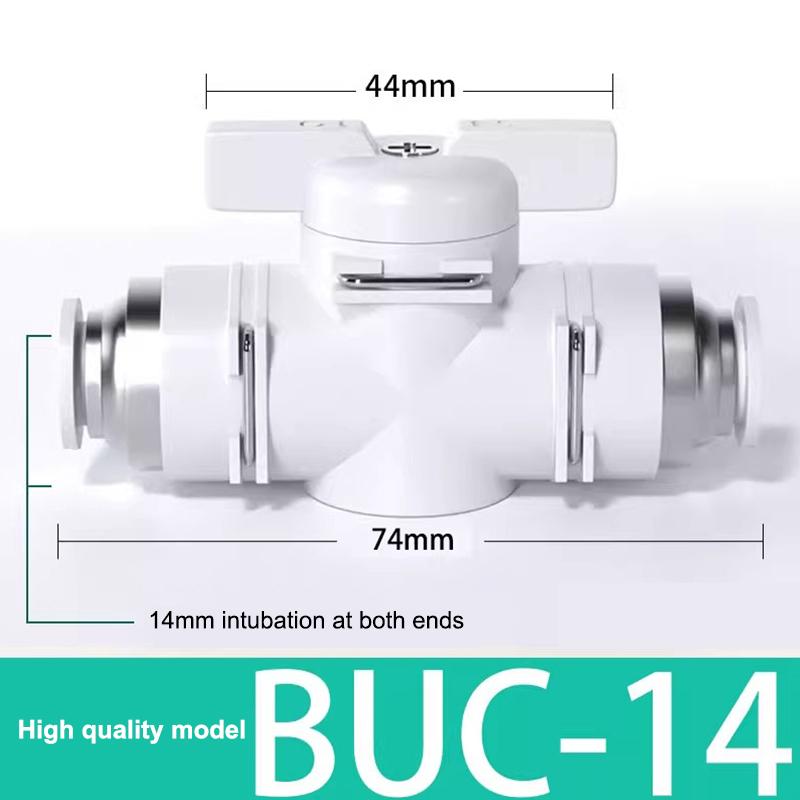 BUC Series Pneumatic Manual Valve Leak Proof Sealing Quick Connect Fitting for Industrial Air Line Plumbing System