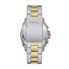 Fossil PRIVATEER BQ2815 Men's Watch, Silver & Gold