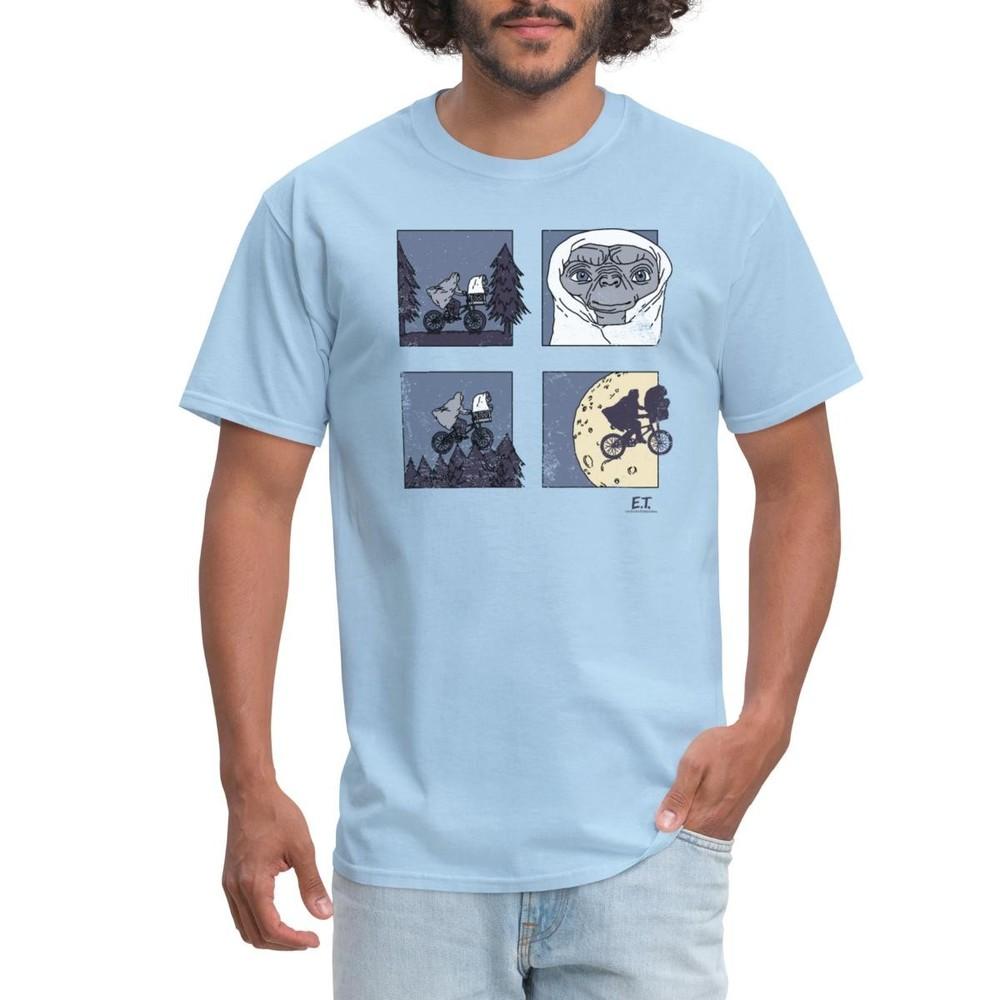 E.T. The Extra-Terrestrial Bicycle Film Scene Men s T-Shirt XL