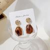 Silver Needle Three-Color Geometric Retro Earrings - Minimalist French Niche Style