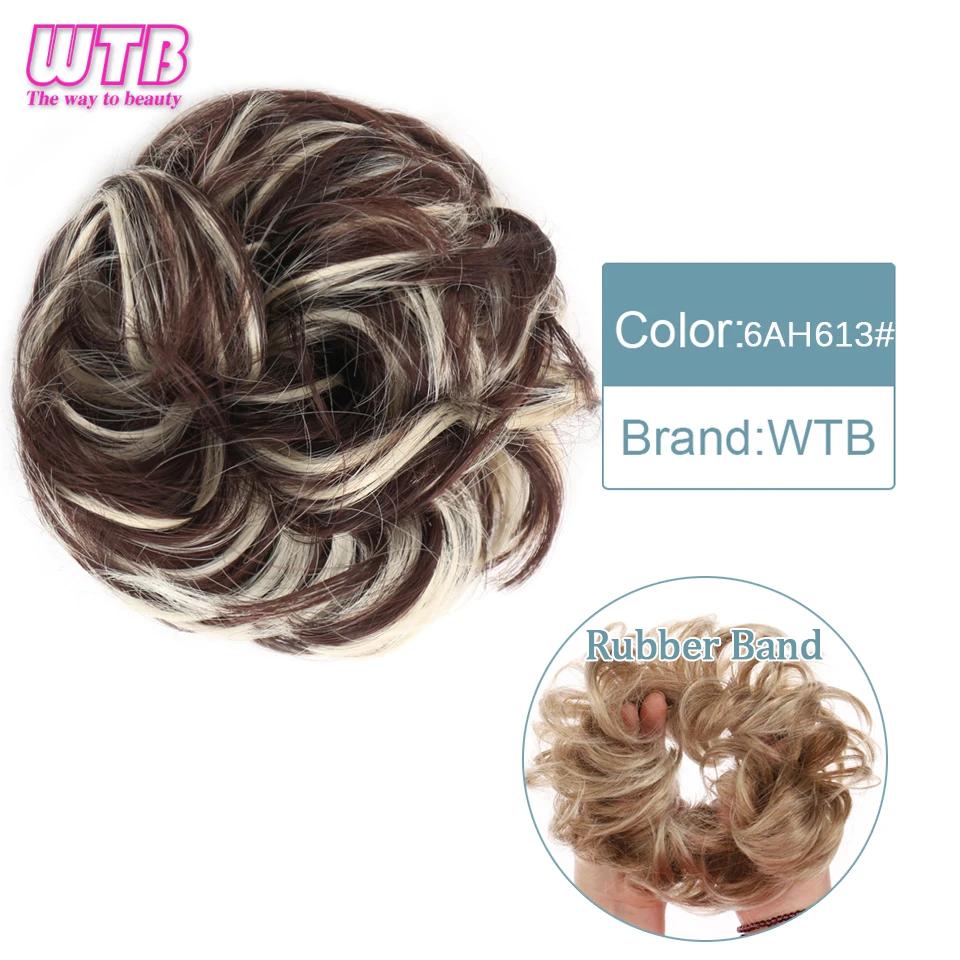 Synthetic Curly Straight Hair Messy Buns Female Hair Rings Fluffy Hair Pans Invisible Natural Seamless Donut Chignon Accessories