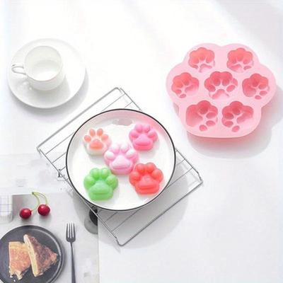 Handmade Creative Cute Small Paw Silicone Mold Soap Mold Kitchen Cake Decorating Tools Accessories Supplies Tools