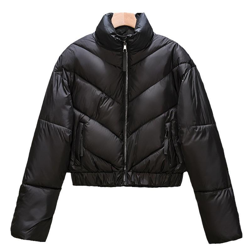 2025 European Down Cotton Jacket Women's Short Maillard Niche Design Puff Winter American Retro Bread Jacket