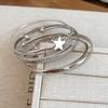6Pcs/7Pcs Europe American Style Wide Open Bangle Set Gold Silver Exaggerated Bracelet  Girls