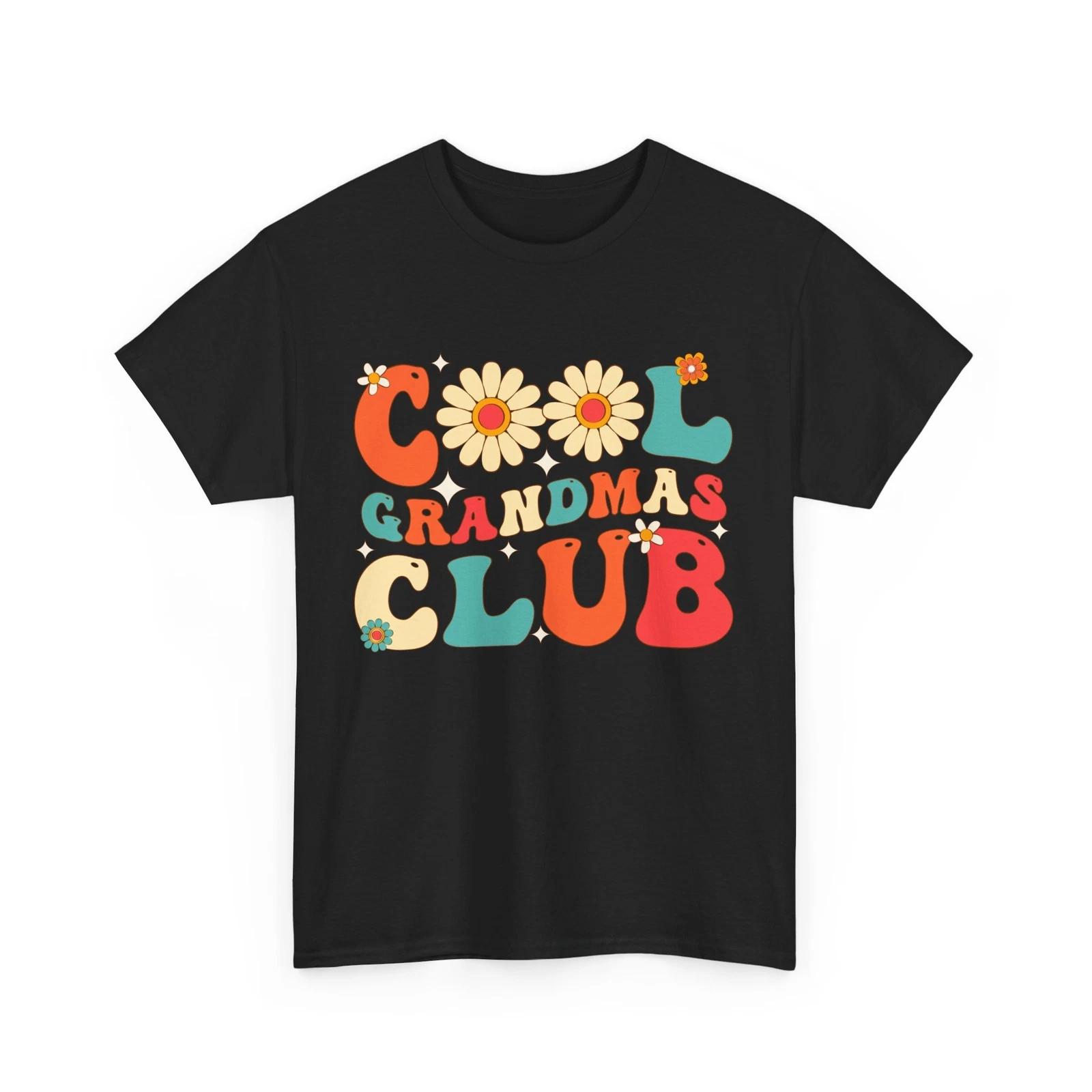 Grandma Shirt, Cool Grandmas Club T-shirt, Grandmother Groovy T-shirt S