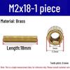 Brass M2 Round Double-Pass Knurled Copper Pillar Screw for Camera Security