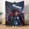 Custom Name Fiery Warrior'S Crown Party Blanket For Couch Bed Plush Cozy Fuzzy Blanket Super Soft Warm Blankets For Fall And Winter 0916281