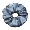 Nuovo Stile Europeo e Americano Semplice Blu Navy Scrunchie di Alta Gamma per Capelli Accessorio per Capelli Grande Fiore per la Testa Elegante Versatile Trendy