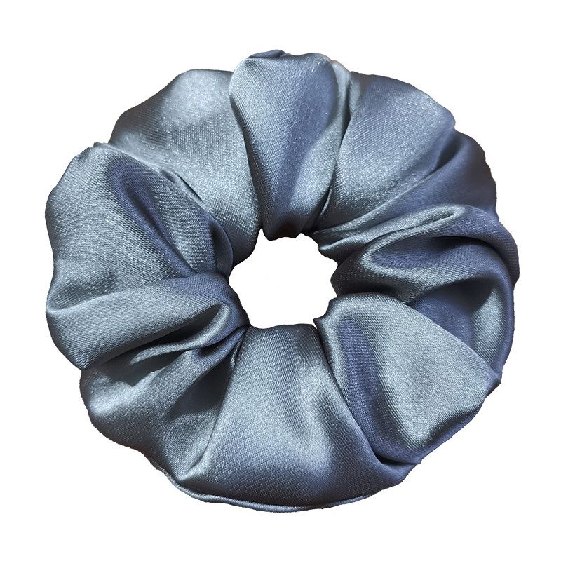 Nuovo Stile Europeo e Americano Semplice Blu Navy Scrunchie di Alta Gamma per Capelli Accessorio per Capelli Grande Fiore per la Testa Elegante Versatile Trendy