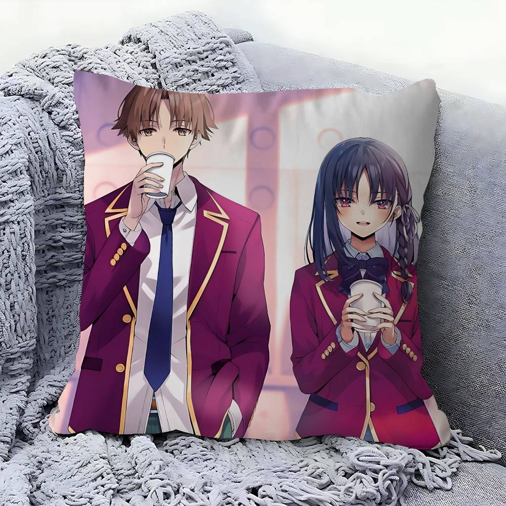 Anime Classroom Of The Elite Pillow Gift Home Office Decoration Pillow Bedroom Sofa Car Cushion CoverPillow Case