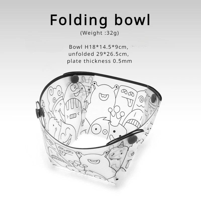 2PCS Outdoor Ultra-light Folding Cutlery Portable Bowl Dinner Plate Coffee Filter Funnel Cup Multi-purpose Combination Cutlery Set