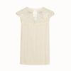 Stylish And Sexy Women's New V-neck Hollow Lace Solid Color Splicing Pullover Sleeveless T-shirt