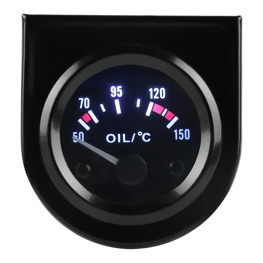 2" 52mm Oil Temp Temperature Gauge Meter Kit 50-150℃ Digital LED Display DC12V for Car Truck Vehicle Automotive